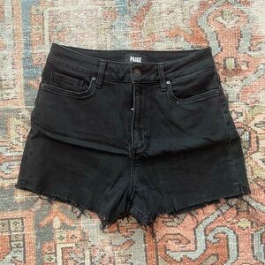 Paige Black Denim Women's Shorts